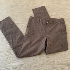 Stantt Cotton/Linen blend Tan Flat Front Chinos, size 35x33